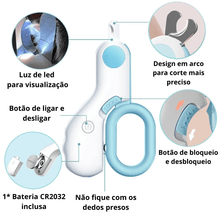 Carregar imagem no visualizador da galeria, NailGlow - Cortador de unhas com led para cães e gatos