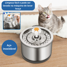 Carregar imagem no visualizador da galeria, Fonte de Água em Aço Inox - FlorCat