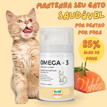 Carregar imagem no visualizador da galeria, Suplemento Ômega-3 - Óleo de Peixe Cremoso para Gatos - OmeCat3