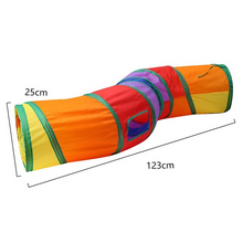 Carregar imagem no visualizador da galeria, Arco-Íris Felino - Túnel de Diversão Dobrável para Gatos