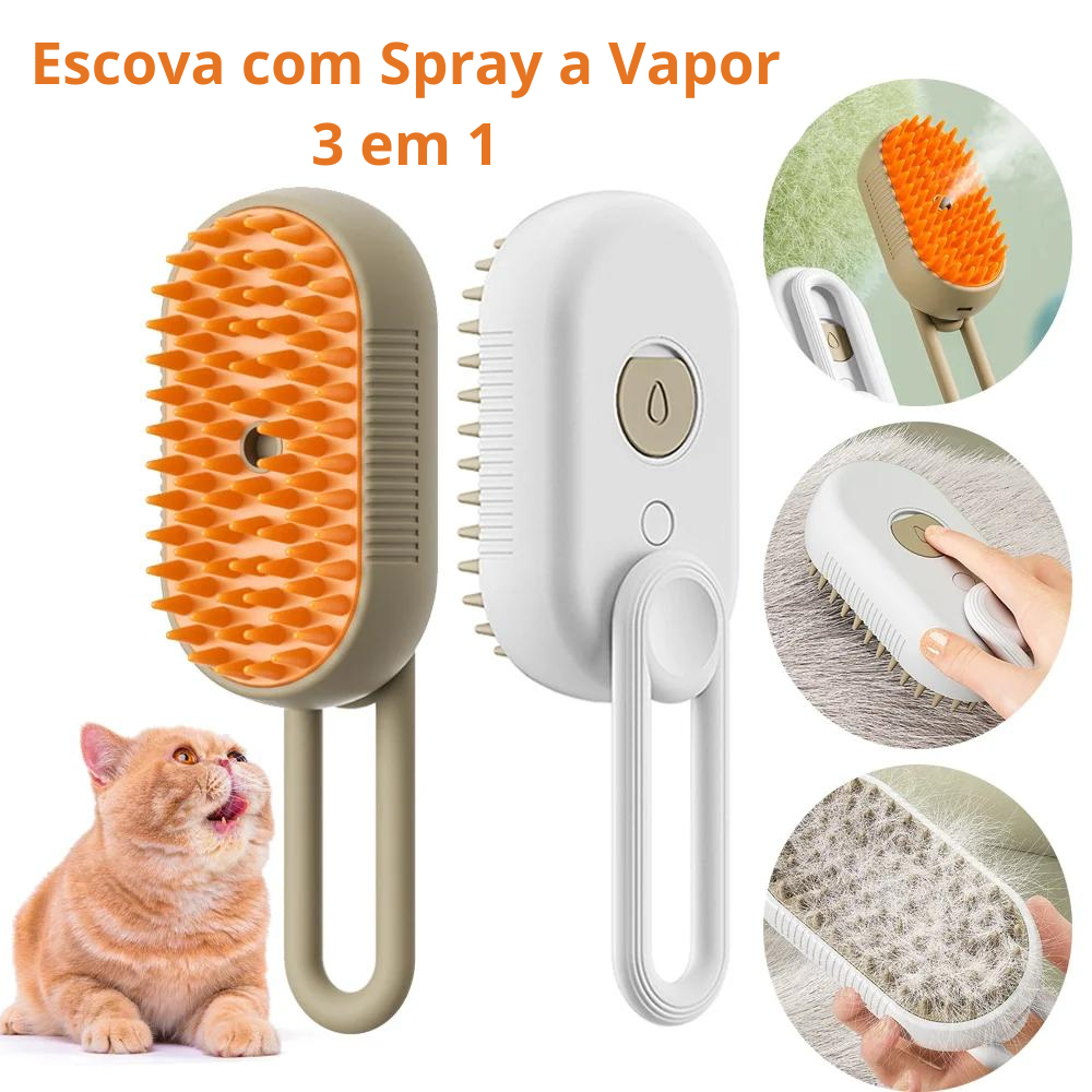 Escova Spray a Vapor – Miau Aumigão