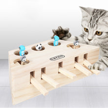 Carregar imagem no visualizador da galeria, Brinquedo de Madeira Interativo Para Gatos
