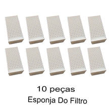 Carregar imagem no visualizador da galeria, 10 unidades de esponjas de filtro para o Bebedouro Automático para Gatos - AquaPurr. (Bebedouro não incluído)
