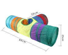 Carregar imagem no visualizador da galeria, Arco-Íris Felino - Túnel de Diversão Dobrável para Gatos
